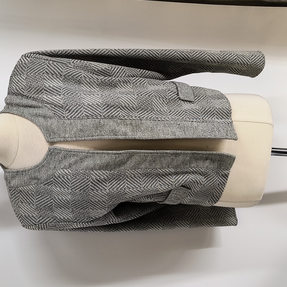 Weekenders grey cotton-blend tweed short blazer-sz S
